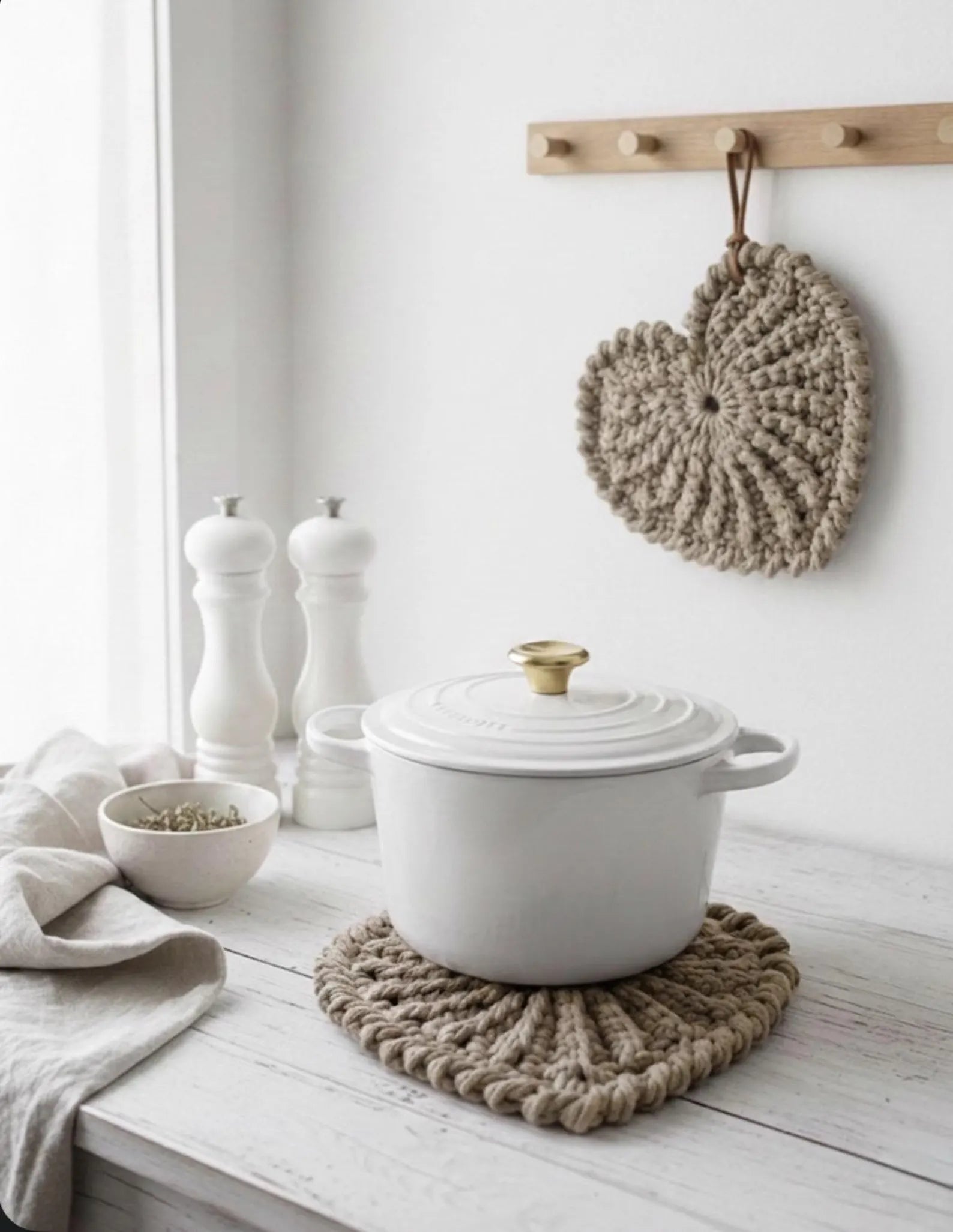 Heart Trivet Potholder PDF Pattern ❤️