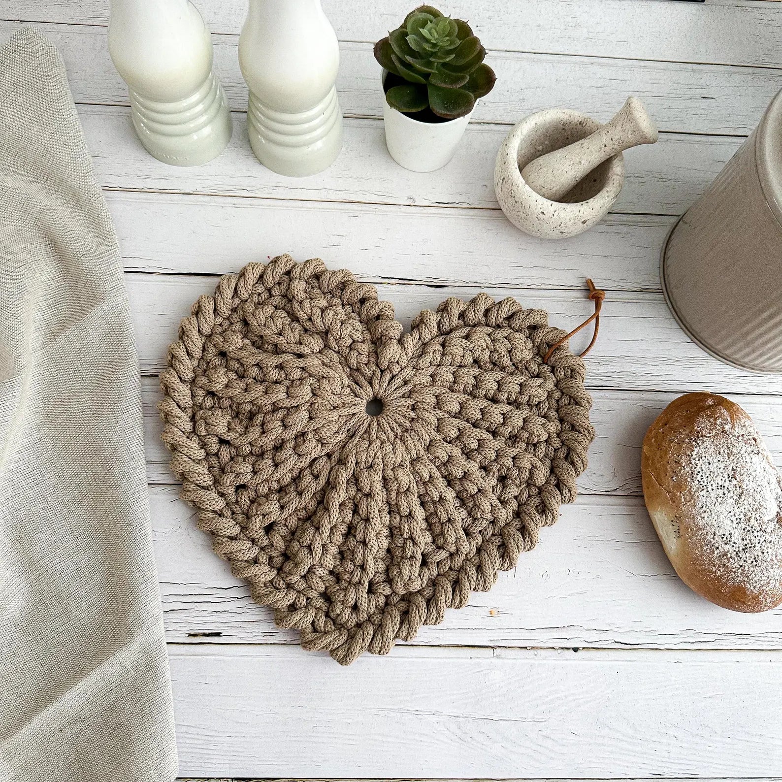 Heart Trivet Potholder PDF Pattern ❤️
