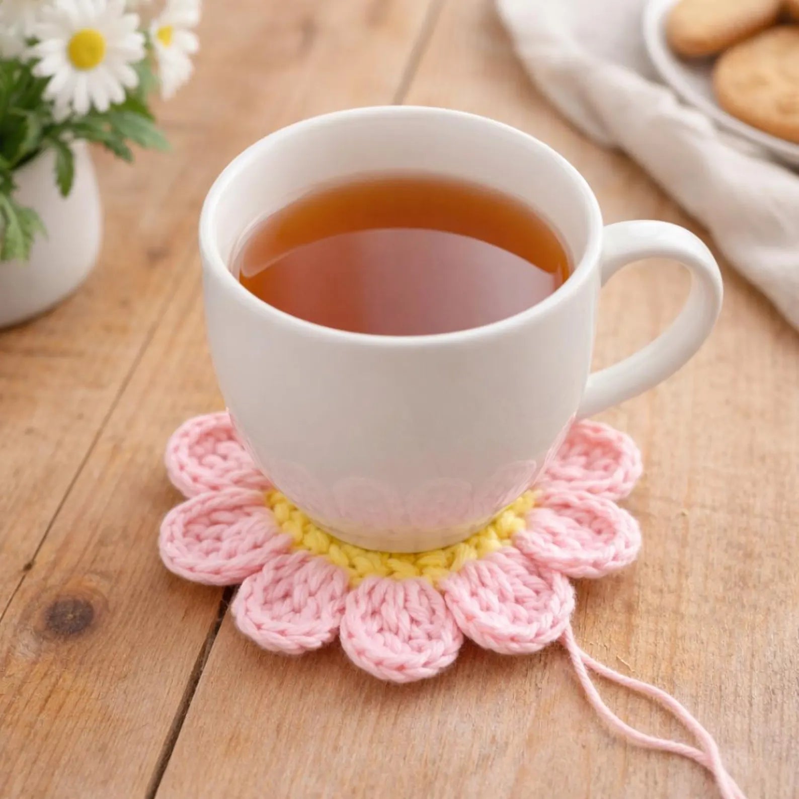 Flower Coaster PDF Pattern 🌼