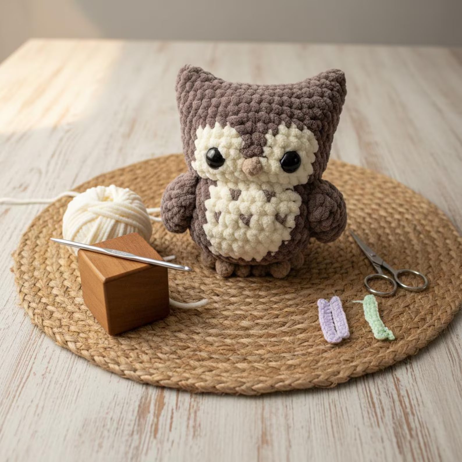 Chubby Owl Crochet Pattern PDF 🦉