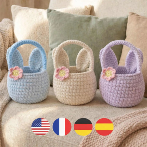 Bow Bunny Basket PDF Pattern 🐰