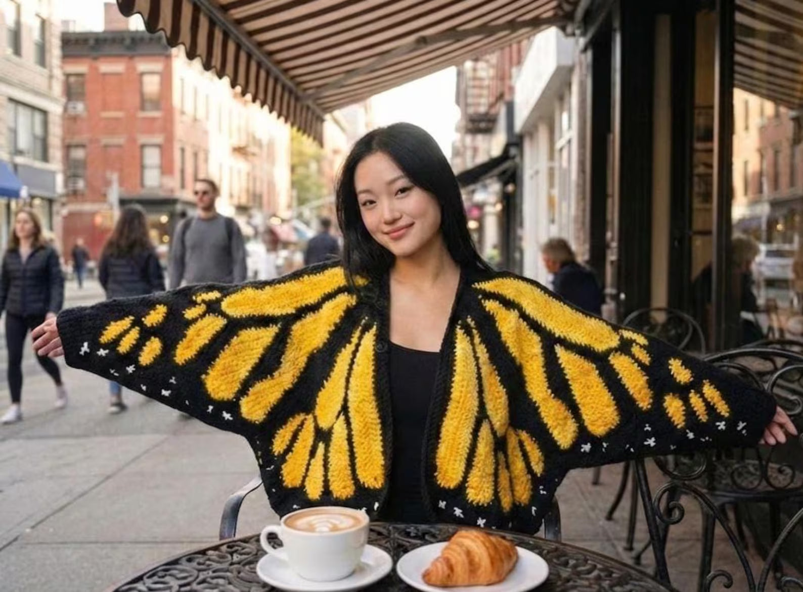 Monarch Butterfly Cardigan PDF Pattern 🦋