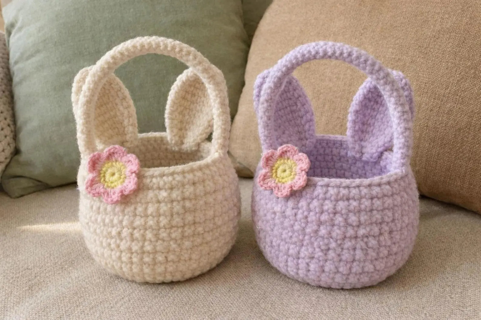 Bow Bunny Basket PDF Pattern 🐰