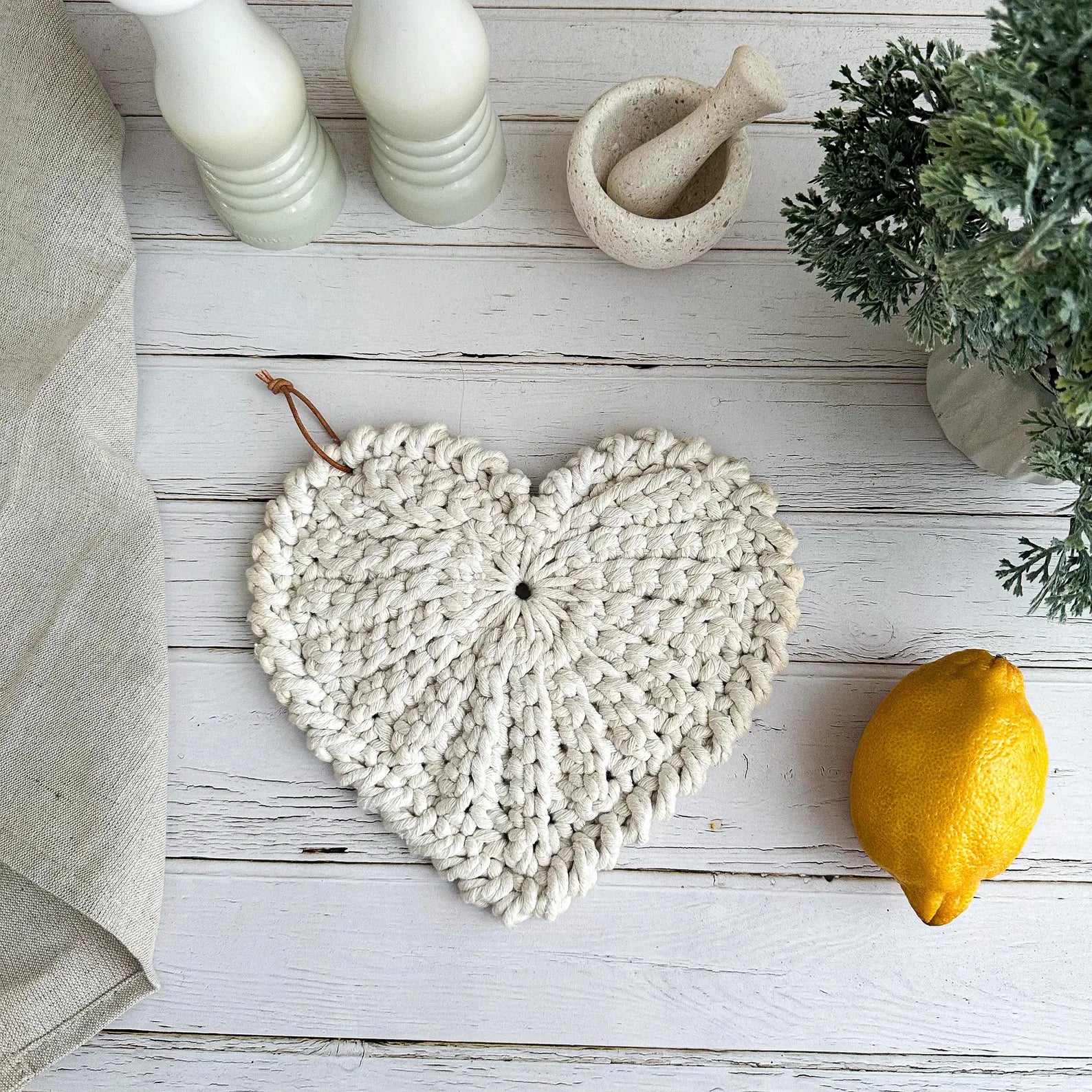 Heart Trivet Potholder PDF Pattern ❤️