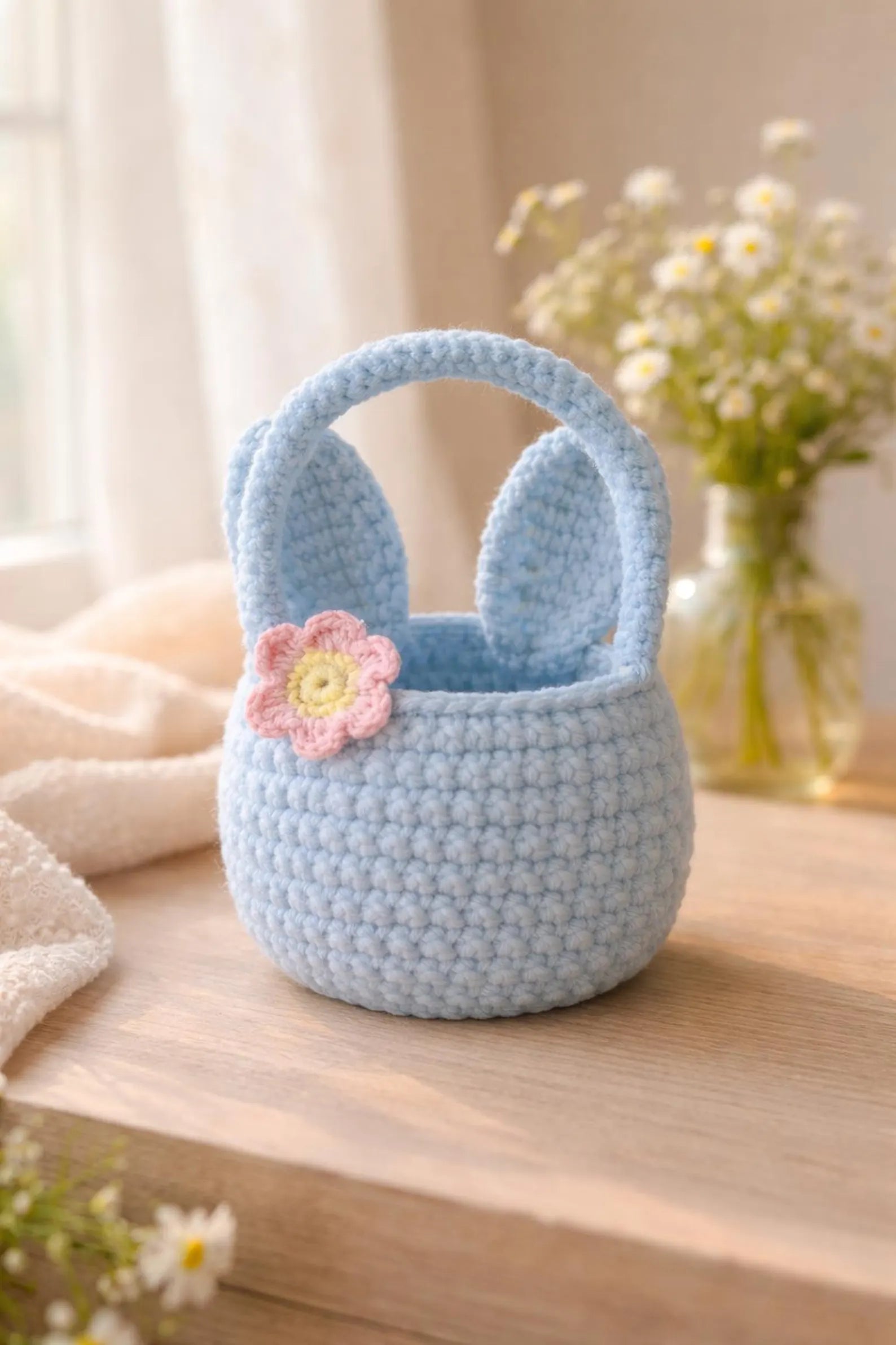 Bow Bunny Basket PDF Pattern 🐰
