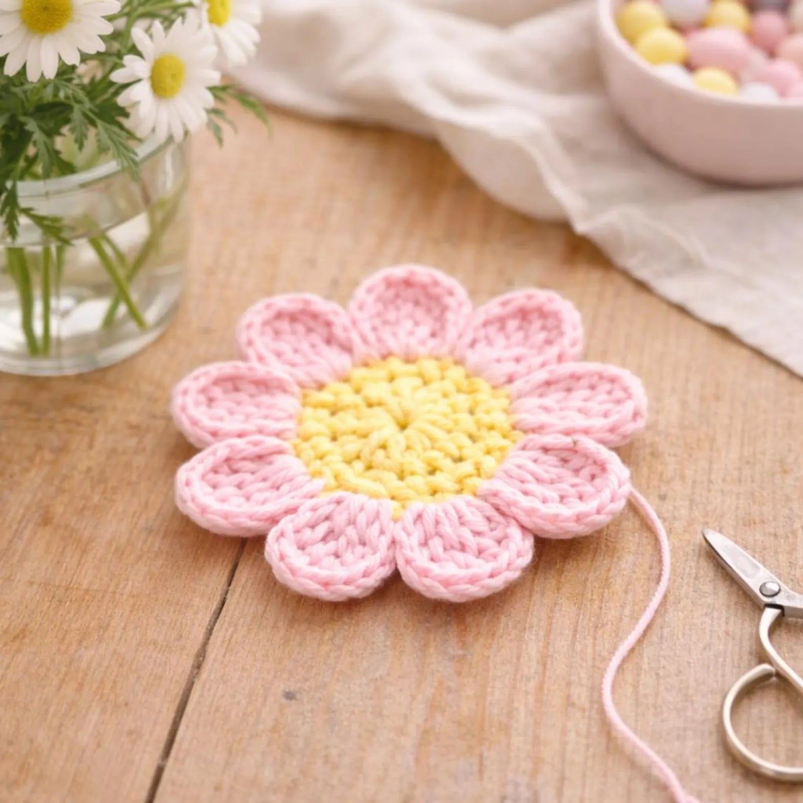 Flower Coaster PDF Pattern 🌼